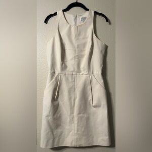Milly Off White Mini Dress w/ Pockets(Size 8)